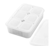 Générique Stackable Refrigerator Keeper - Large 3200ml Clear Box | 7-in-1 Food Storage Set with 6 Individual Inner Boxes, Leakproof Prep Container for Home School Business Travel and Outdoor