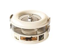 Générique Stackable Rotating Snack Container - Wide Mouth Food Storage Box, 3 Layer Snacks Organizer for Home Kitchen Office Indoor Party, Family Students Adults Men Women Sturdy Materials