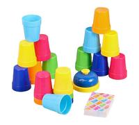 Générique Stacking Cups Bath Toy | 5.6x4.8cm Educational Thinking Game | Nesting Toys for Kids | Speed Training Sports Stacking Cupss Fors Party Challenge & Competition Travel Games, 18 Pcs Set