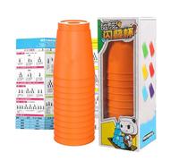 Générique Stacking Cups Game - 9.25 inch Speed Stacking Cups | ABS Nesting Game Toy - Colorful stackings Games Improving Hand Eye Coordination and Motor Skills Ideal for Family Parties competitions