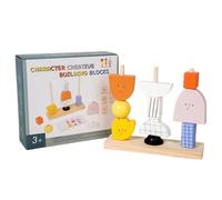 Générique Stacking Toys, Color Sorting Educational Game, 7.87x7.09 inches Creative Learning Activity, Fun Motor Skill Builder for Toddler, Boys, Girls, Kids at Home, Preschool, Or Daycare