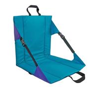 Générique Stadium Seat, Reclining Chair, Cushioned Backrest Long Events, Foldable Pad Easy Carrying, Padded Support with Handle for Camping Concert Use, Blue, 16.5x15.7x16.5 inches