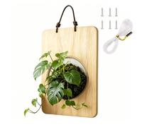 Générique Staghorn Fern Mount - Wooden Vertical Pot - Orchid Mounting | Ideal for Balcony Yard Garden Home Outdoor Indoor Porch Living Room Bedroom