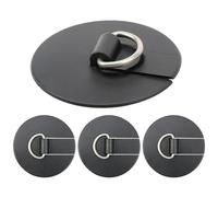 Générique Stainless Paddle Board D Rings, Paddleboard Mounting Ring Set, 4 Pieces Heavy Duty Adhesive Tie Down, Kayak Boat Deck Attachment Accessory for Marine Fishing Touring Travel Commuting Use