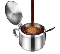 Générique Stainless Steel Condiment Box, Kitchen Storage Pot, 3.4-Inch Seasoning Jar with Airtight Build, Tough Lidded Container, Meal Prep Accessory with Modern Style, Sugar Jar for Camping & BBQ