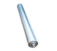 Générique Stainless Steel Conveyor Roller for Systems, 2" Diameter, 21.2" Frame Spacing, 110lb Capacity, Durable Metal Design, Total Length 23.2" - Ideal for Heavy-Duty Use
