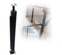 Générique Stainless Steel Deck Railing Post - 100cm Balustrade Kit for Balconies & Patios with Glass Clamp - Durable Stairway Guardrail Post (B-Edge)