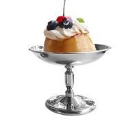 Générique Stainless Steel Dessert Bowl, Ice Cream Goblet, Pressure Rust-Resistant Finish, Elegant Snack Presentation, Home Party Buffet Use, 7.8x9.8cm/3.07x3.86 Inches, Silver, 1 Piece, 97g