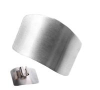 Générique Stainless Steel Finger Guard - Food Slicing Chopping Protector | Knife Cutting Finger Guard | Adjustable Portable Shield for Meat, Fish, Carrots, Cucumber, and Vegetable Slicing Safety