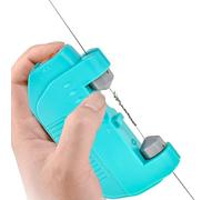 Générique Stainless Steel Fishing Hook - Electric GT Knot Tying Tool Automatic Hook Tyer Machine | FishingHook Line Knotter Lure Leader Line Quick Knotting Device Rechargeable Portable Black 125RPM