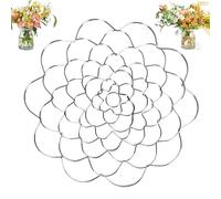 Générique Stainless Steel Floral Grid Organizer, 3pcs Flower Arrangement Holder, Flower Frog Tool, Floral Arrangement Supplies for Vase Stems Bouquets (7in,Silver)