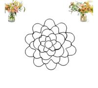 Générique Stainless Steel Floral Grid Organizer, 3pcs Flower Arrangement Holder, Flower Frog Tool, Floral Arrangement Supplies for Vase Stems Bouquets (4in,Black)