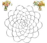 Générique Stainless Steel Floral Grid Organizer, 3pcs Flower Arrangement Holder, Flower Frog Tool, Floral Arrangement Supplies for Vase Stems Bouquets (8in,Silver)