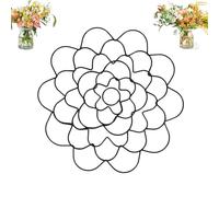 Générique Stainless Steel Floral Grid Organizer, 3pcs Flower Arrangement Holder, Flower Frog Tool, Floral Arrangement Supplies for Vase Stems Bouquets (5in,Black)