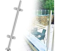 Générique Stainless Steel Glass Railing Post System - 105cm High, Durable Pillar Clamps for Modern Stair & Atrium Dividers, Ideal for Glass Balustrades, Stylish & Strong