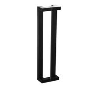 Générique Stainless Steel Handle, Double Curved Pull, Square Tube Lever, Strong Anti-Rust Design, Easy Grip Support, For Door Closet Gate Indoor Outdoor Use, 23.62x5.51x2.76 Inches