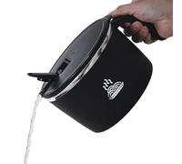 Générique Stainless Steel Instant Noodle Bowl, With Lid For Student Dormitories Japanese-Style Cafeterias, For Serving Instant Noodles Fast Food Lunch Boxes, Dûrable, 1 Boŵl