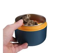 Générique Stainless Steel Insulated Lunch Box - 650ml Vacuum Food Jar | Leak Proof Portable Lunch Container, 220g Lightweight 4.53x3.54in Food Warmer for School Daycare, Colors White Brown