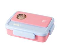 Générique Stainless Steel Lunch Box For Kids - Leak-Proof Meal Containers, Portable Metal Lunch Container With Divider And Airtight Lid For Work Travel School Adults Children