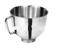Générique Stainless Steel Mixer Bow, Bol à mélanger en acier inoxydable KitchenAid, accessoires compatibles avec la Machine de Chef 4,5 QT/5QT