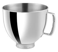 Générique Stainless Steel Mixer Bow, Bol mélangeur en acier inoxydable 5 QT, Compatible avec les mélangeurs sur socle à tête inclinable KITCHENAID de 4,5 pintes (4,3 L) et 0,7 (acier inoxydable