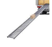 Générique Stainless Steel Non-Powered Roller Conveyor, 1in Diameter, 30cm Wide, 1m Length, Ideal for Woodworking DIY, Durable Roller Slides for Smooth Material Handling