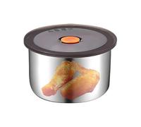 Générique Stainless Steel Snack Containers,Leak Proof Packing Lunch With Silicone Lids | Travel-Friendly Space-Saving Meal Storage Prep For Small Food Portions Daily Use School Daycare