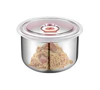 Générique Stainless Steel Snack Containers With Lids | Leak Proof Packing Lunch With Silicone Lids | Travel-Friendly Space-Saving Meal Storage Prep For Small Food Portions Daily Use School Daycare