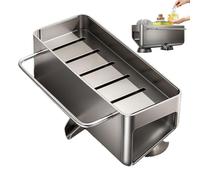 Générique Stainless Steel Sponge Holder, Rustproof Drying Rack, Sleek Kitchen Accessories, Compact Countertop Organizer for Apartments, Washing Station Accessory Utilized Inside Home House RV Spaces