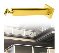 Générique Stainless Steel Square Stair Baluster Posts - Indoor Railing Kits for Atrium Dividers, 100cm Height, Black/Gold/Silver Metal Railings, Durable & Stylish Staircase Support
