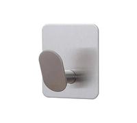 Générique Stainless Steel Towel Hanger, Removable Wall Hooks, 1.77 Inches Non Slip with Adhesive, No Damage Wall Hook for for Coat Key Hat Living Room Home Dorm Apartment Bathroom Bedroom Usage