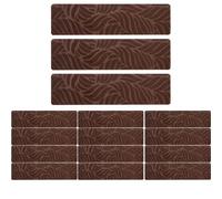 Générique Stair Carpet Cover, Edging Steps Non Slip Treads 15 Pieces for Safety, Adhesive Runner with Reusable Design, for Elders Kids Dogs Indoor Home Garage Patio Dormitory 29.92x7.87 inches