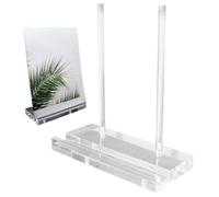 Générique Stand de chevalet acrylique clair, support de chevalet acrylique - Clear de la table de en pour les livres,Décor de comptoir, porte-de cuisine à rack d'œuvres d'art intérieur multif