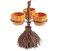 Générique Stand De Friandises Vacances, Bol À Collation La Citrouille Et Balai, Plateau Service pour Pâtisseries, Apéritifs Fournitures Fête d'halloween