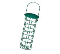 Générique Station d'alimentation pour Oiseaux sous Forme de Colonne Suspendue et de Mangeoire en Métal avec 10 Anneaux et Un Toit Incliné pour Protéger, Vert