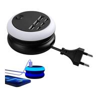 Générique Station De Charge USB Multiple - Appareil Portable Rétractable Ajustable Avec Lumière - Chargeur USB Multiport | Pour La Maison, Le Bureau, La Chambre À Coucher, Votre Table Et L'Intérieur
