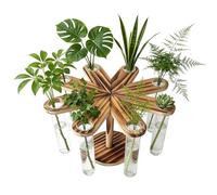Générique Station De Propagation des, Petit Pot De Fleurs Rétro Esthétique À 8 Tubes - Ensemble De Vase en Pot De 24 X 15 Cm | pour La Maison Salon Cuisine Bureau Pendaison De Créma