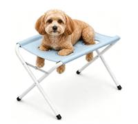 Générique Station De Toilettage pour Chien Respirant 8 Trous, 60 × 33 × 40 Cm; Conception RéSistante Griffures Morsures. Convient Animaux Anxieux | IdéAl Bain Chats Chiens (Bleu)