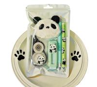 Générique Stationery Set - Animal Design Correction Tape With Pen, Solid Material | Widely Applicable,Pencil For Kids With Plush Pendant And Correction Tape,for School Writing College Classroom.