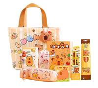 Générique Stationery Sets | Pens Case Stick Notebook Kit, Capybara Cute School Supplies For Teens Boys Girls Students Kids Home Kindergarten Use, Handy Piece For Daily Writing And Simple Creative