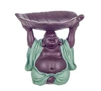 Générique Statue Bouddha Vide Poche Décoration Zen Hall Entrée de 24cm Couleur Bleu Menthol pétrole