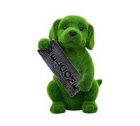 Générique Statue Chien Jardin - Objet De Collection Résistant Aux Intempéries | Sculpture Chiot de Jardin avec Pancarte Bienvenue,pour Cour, Pelouse, Patio, Arrière-Cour, Cour, Crémaillère,