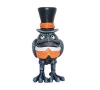 Générique Statue Corbeau Sculpture Décorative en Résine Gothique Halloween | Décoration Jardin Amusante Corneille Pour Entrée Maison Bureau Bibliothèque Cheminée Jardin Extérieur Fêtes