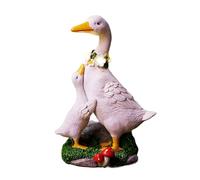 Générique Statue D Oie De Porche - Figurine en Résine Alimentée par Énergie Solaire pour Porche | Statue d'animal De Jardin,pour Propriétaires Jardiniers Collectionneurs Patio Jardin Balcon Cour