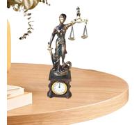 Générique Statue Dame Justice - Figurine Déesse Équité Droit, Sculpture Résine Polie avec Finition Bronze Épée | Décoration Maison Bureau Étude Salon Chambre Table De Chevet Coiffeuse