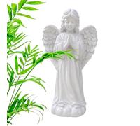 Générique Statue d'ange 17 cm réaliste Peinte à la Main Religieuse Mignonne | Statues d'ange blanches déco maison Maison Chambre Salon Entrée Bureau Étagère Jardin Patio