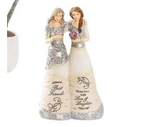 Générique Statue d'ange commémoratif - Figurines d' de l'amitié de 15,2 cm, Souvenir du Meilleur ami pour Toujours, Cadeau fabriqué à la Main | Symbolique pour Sister Women Friends Fore
