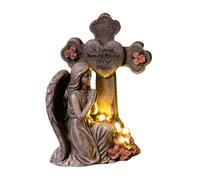 Générique Statue d'ange Extérieur | Lampes Solaires Étanches Commémoratives - Solaires pour Le Jardin Extérieur - pour Jardin Pelouse Patio Cimetière Tombe Femmes Filles Maman