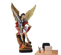 Générique Statue de Arcangel - St. Michael Arcangel Statue colorée,Le Saint Archange Michel a vaincu Le Dragon, la Sculpture de l'ange de Bataille
