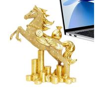 Générique Statue de Bureau Année du Cheval | Ornement,Statuette De Bureau Cheval en Résine | pour Collectionneurs Décoration D'Intérieur Salon Chambre À Coucher